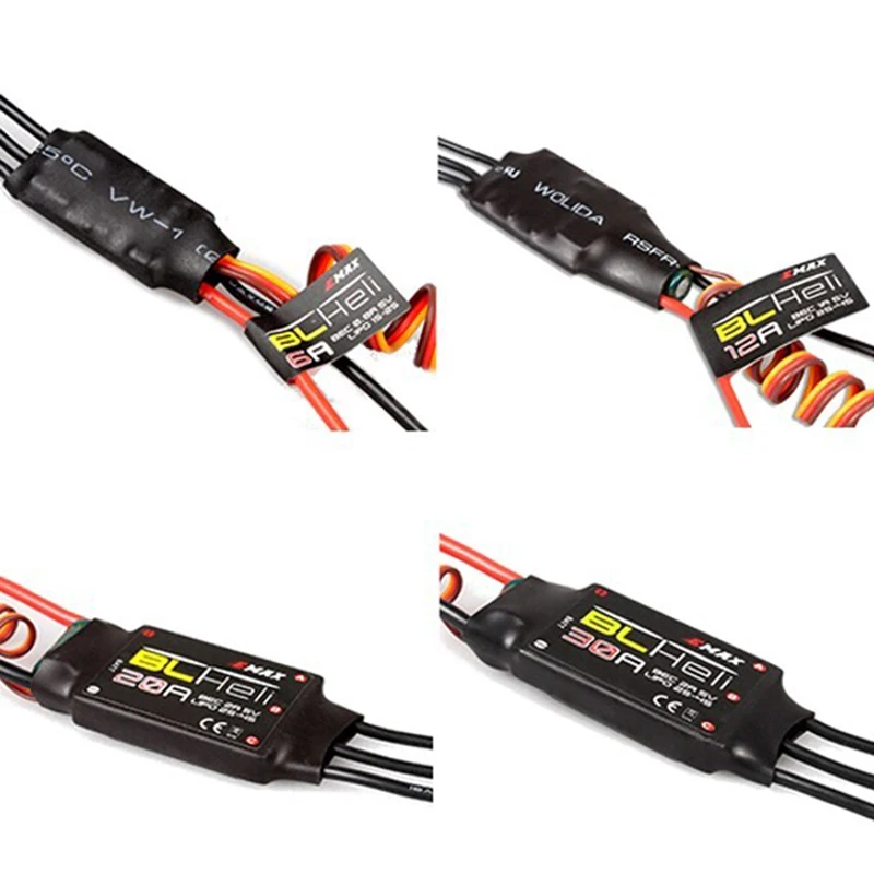 Прошивка Emax Blheli 1 шт. 6A 12A 20A 30A 80A Бесщеточный Регулятор скорости Esc для