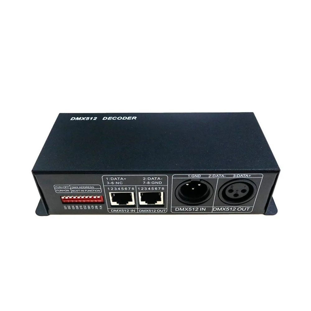 Декодер для светодиодной ленты 4 канала RGB DMX512 1 шт.|dmx512 decoder|dmx 512 decoderled controller |