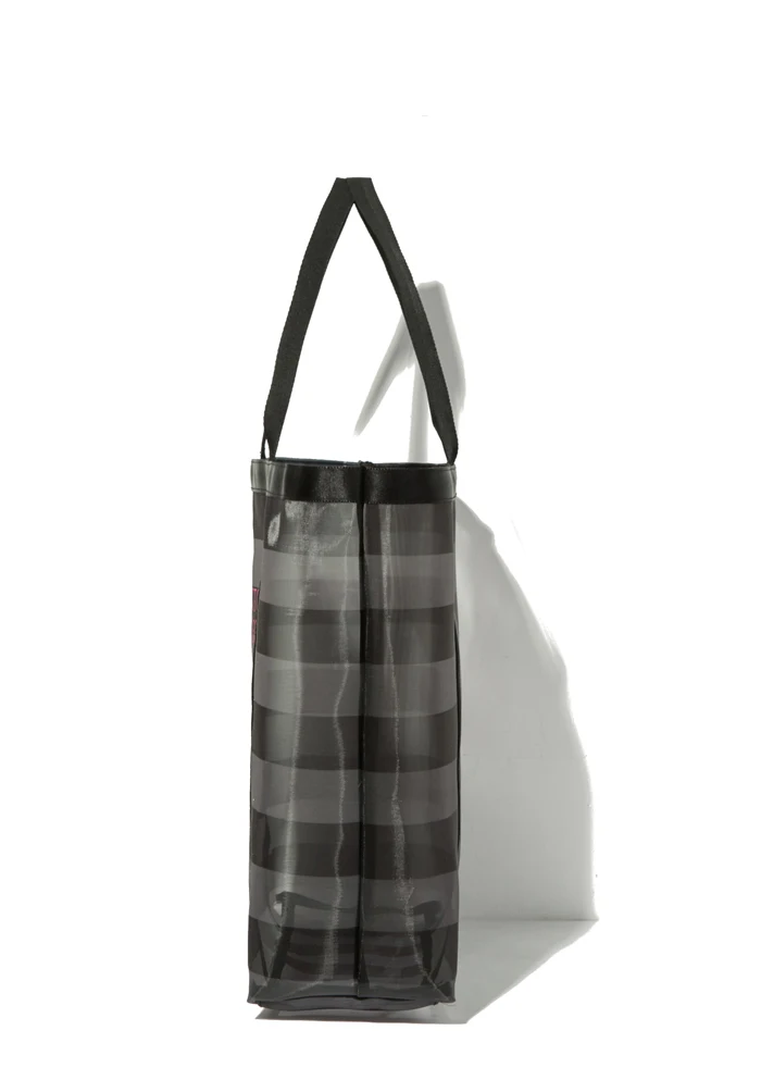 Сумка черная прозрачная веб пряжа для переноски на одно плечо сумка покупок