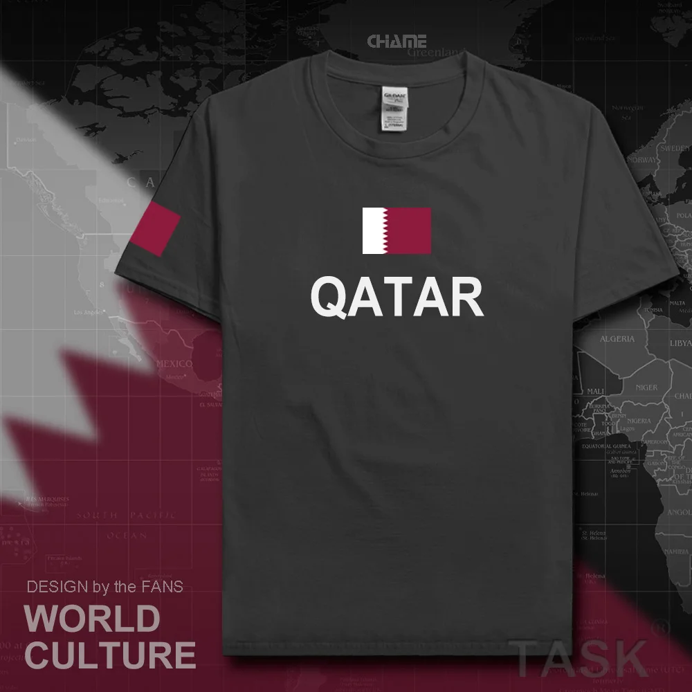 Мужские футболки State of Qatar модные трикотажные изделия сборной страны 2017 футболка