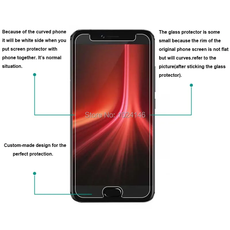 Для UMIDIGI UMI Z1 Pro / Z1pro 5 &quotпрозрачное закаленное стекло Защита для экрана