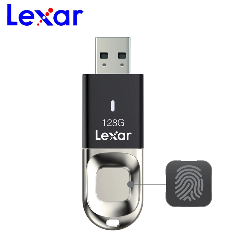 Оригинальный Lexar Распознавание отпечатков пальцев 128 г 64 32 флеш накопитель USB 3 0