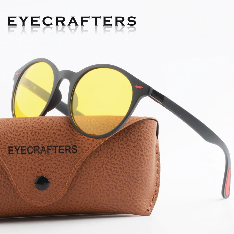 Круглые зеркальные солнцезащитные очки Eyecrafters в стиле ретро Модные Винтажные