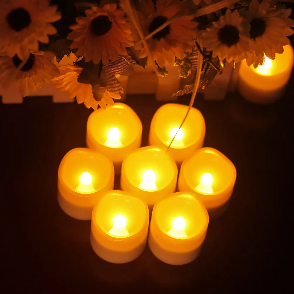 1 5 дюймовые мерцающие беспламенные светодиодные светильники на батарейках