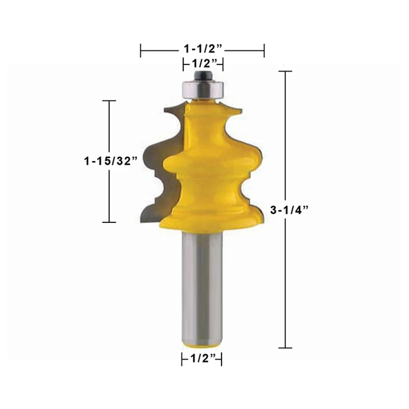 1 шт. архитектурная Лепка роутер корончатые молдинги 1/2 хвостовик | Инструменты