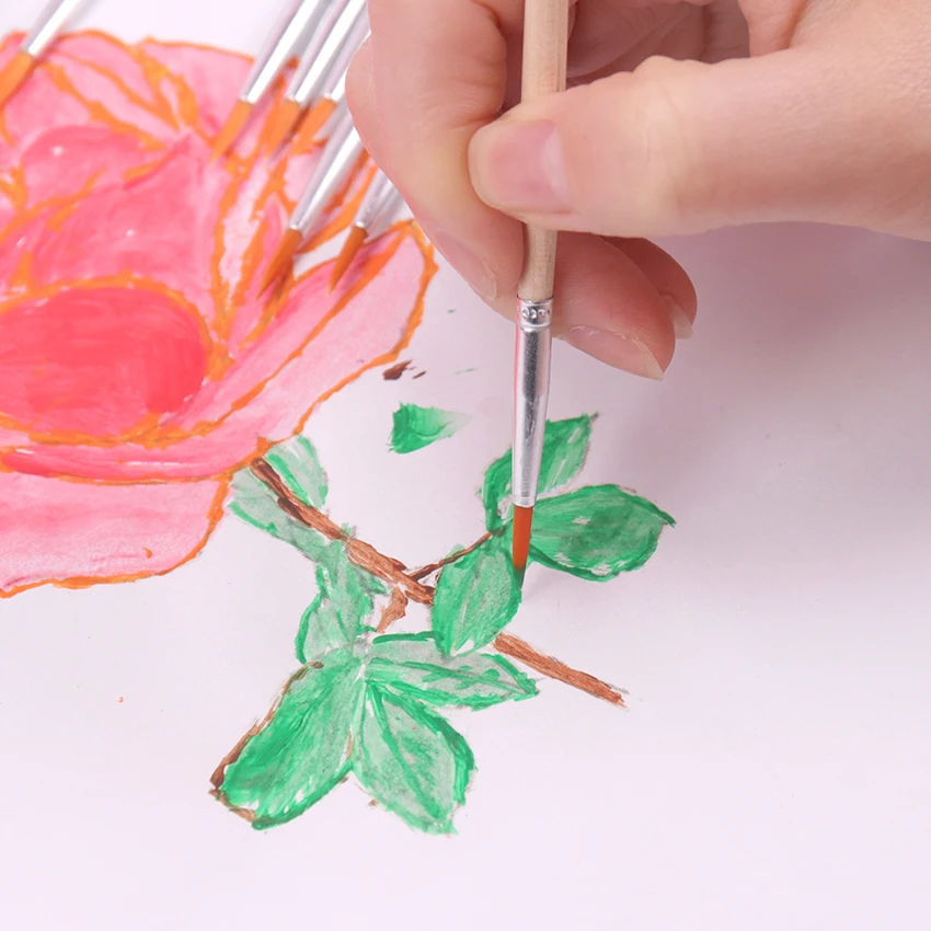 10 шт. длинные задние крючки для детей|Кисти рисования| |