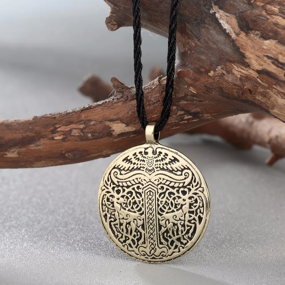 Кулон Иггдрасиль винтажное ожерелье мужское Дерево жизни мир дерево Yggdrasil серебряный кулон Irminsul мужчины Викинг женщины ювелирные изделия