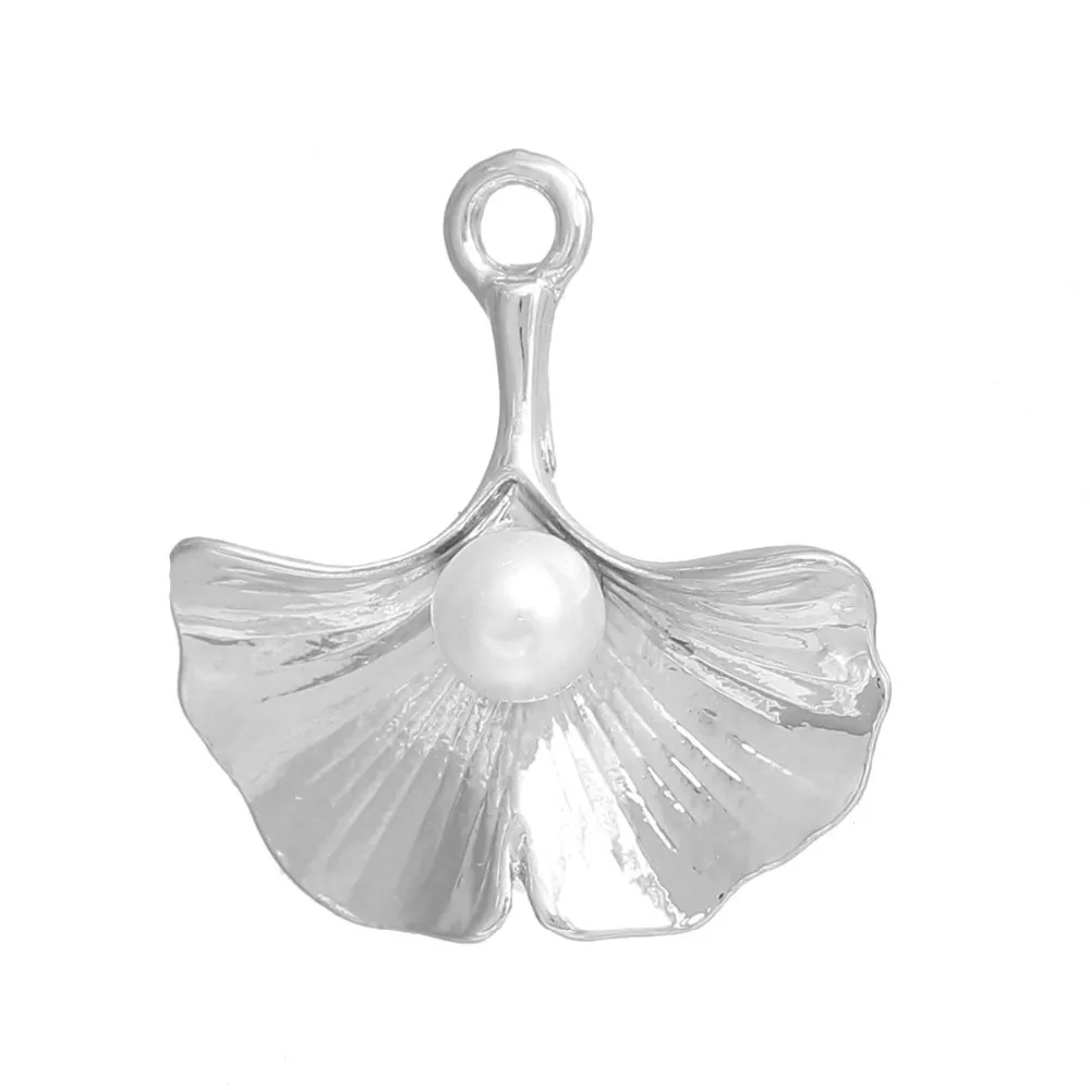 10 шт. подвеска в виде листьев гинкго из цинкового сплава|f pendant|pearl pendantpendants jewelry making