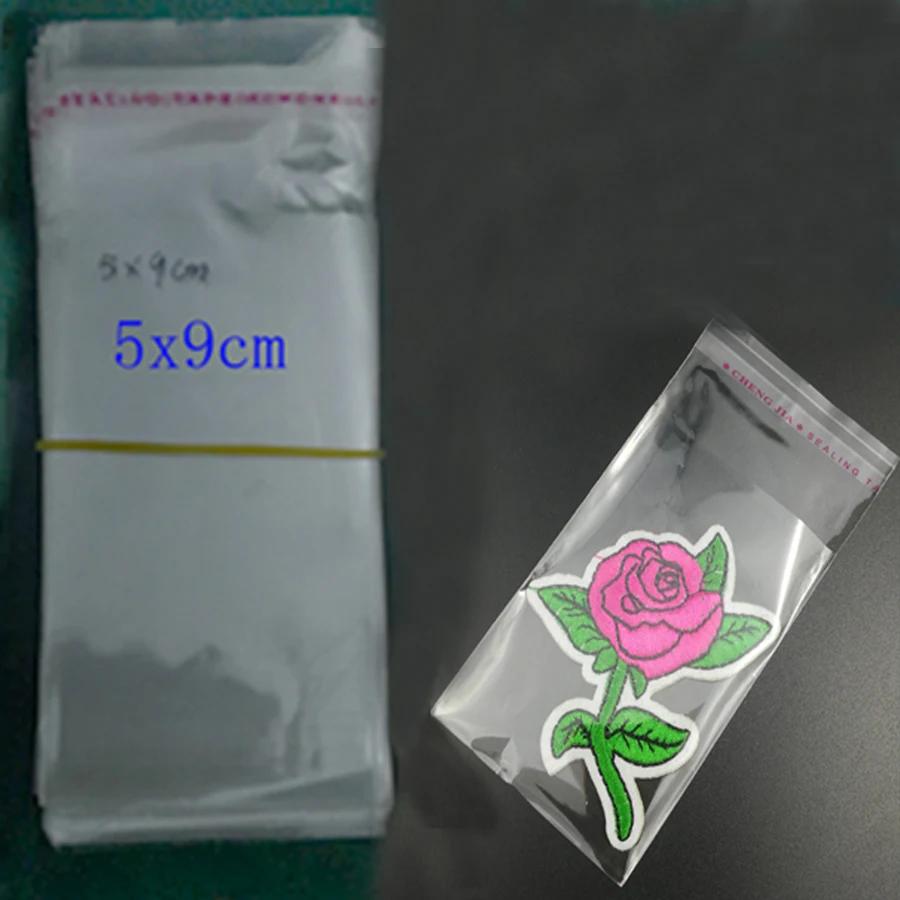 

100pcs/lot 5x9 cm Retail Small Self Adhesive Seal Plastic Bags Jewelry Packaging Bag Clear Resealable OPP Poly Transparent Bags