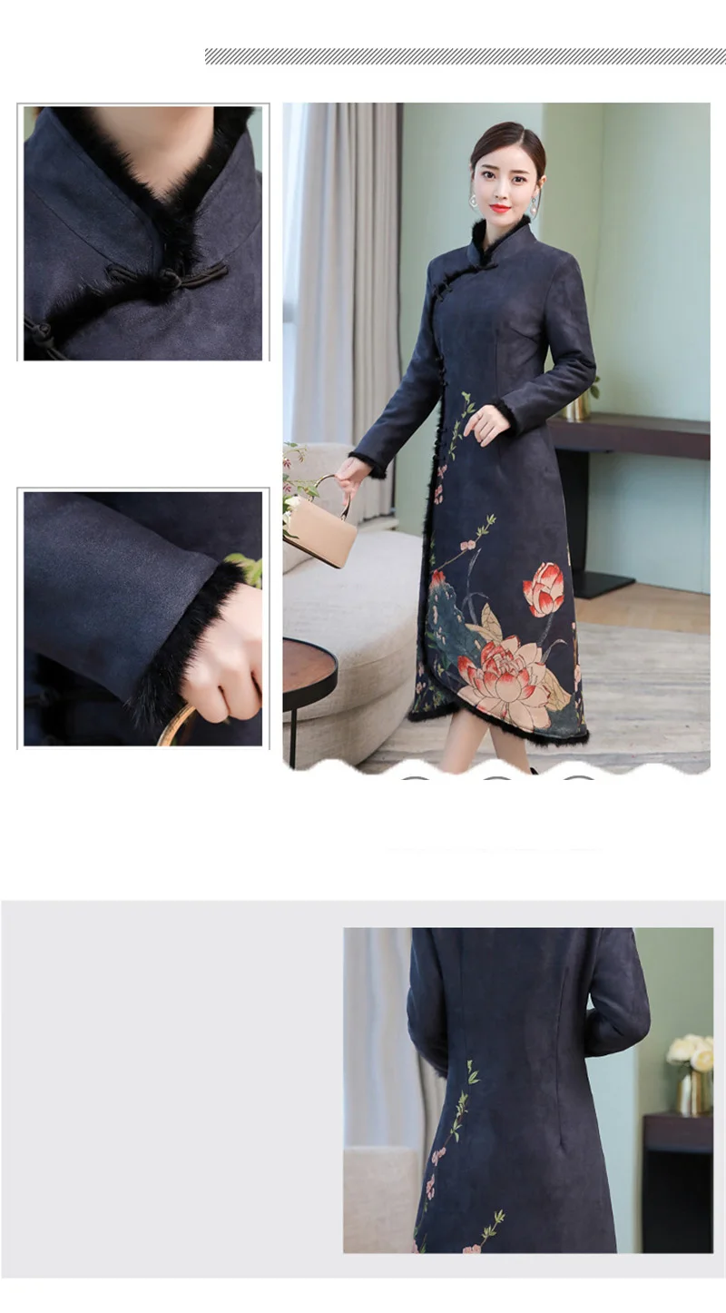 Qipao традиционное китайское восточное платье для женщин cheongsam сексуальное современное китайское платье qi pao женское азиатское платье FF1459 X