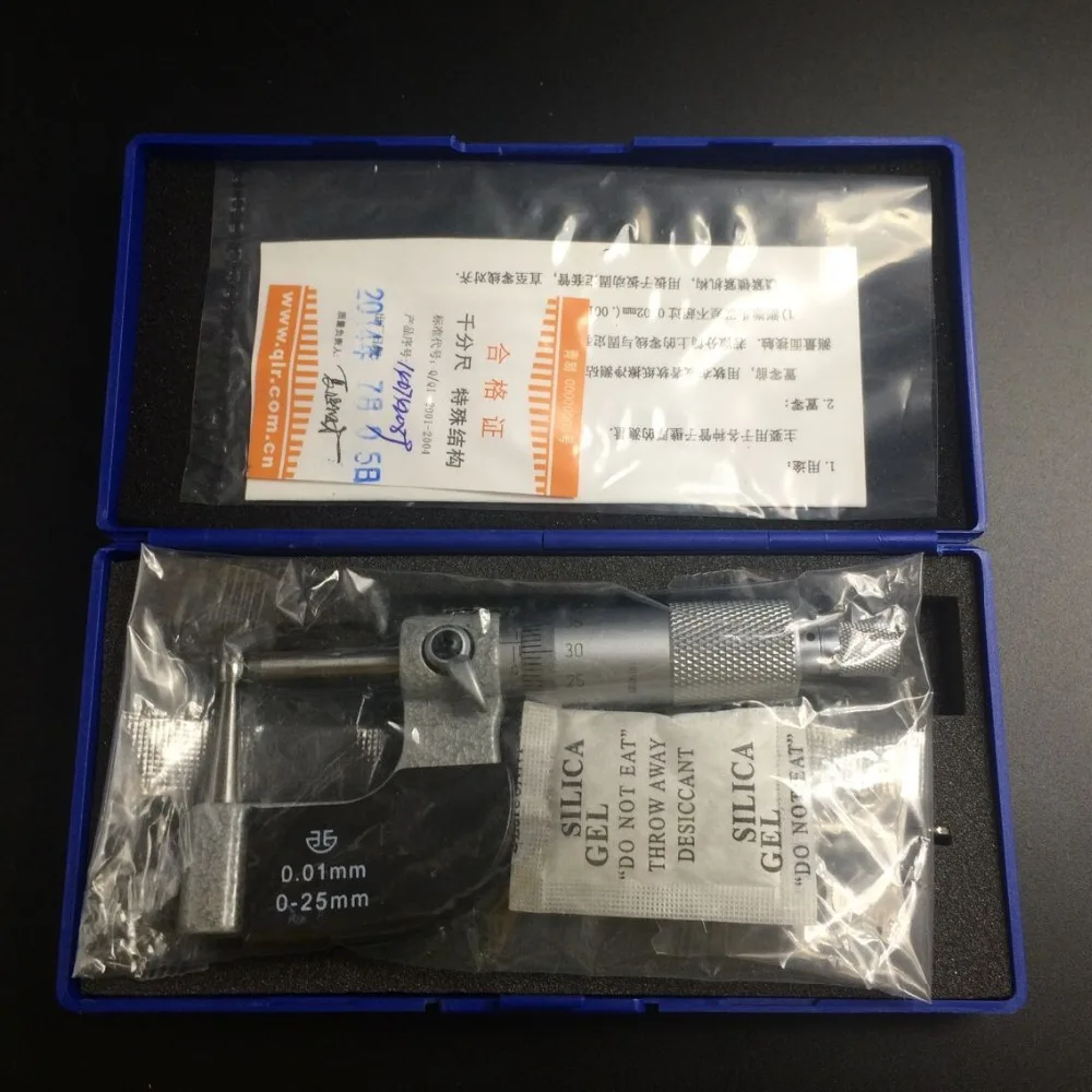 Наружная толщина микрометра микрометр диапазон измерения 0 25 мм Точность 01