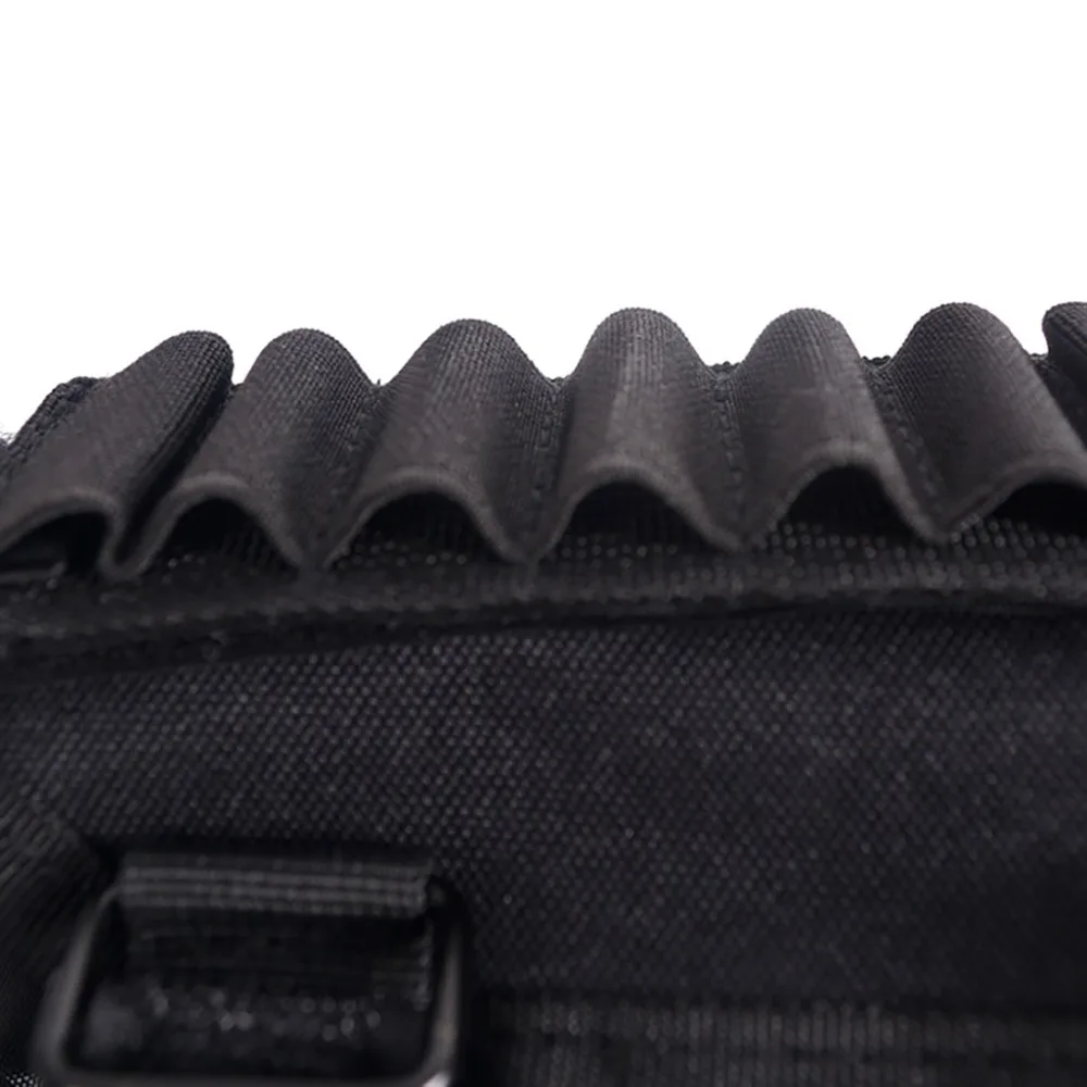 Держатель патронов на приклад охотничьей винтовки с подушкой для щеки и 7 насадками для винтовки, универсальный комплект аксессуаров для использования на открытом воздухе с карманным отсеком.