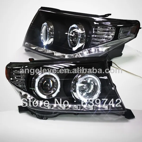 Land Cruiser FJ200 LC200 светодиодный Ангельские глазки налобный фонарь для TOYOTA 2007 2011 год