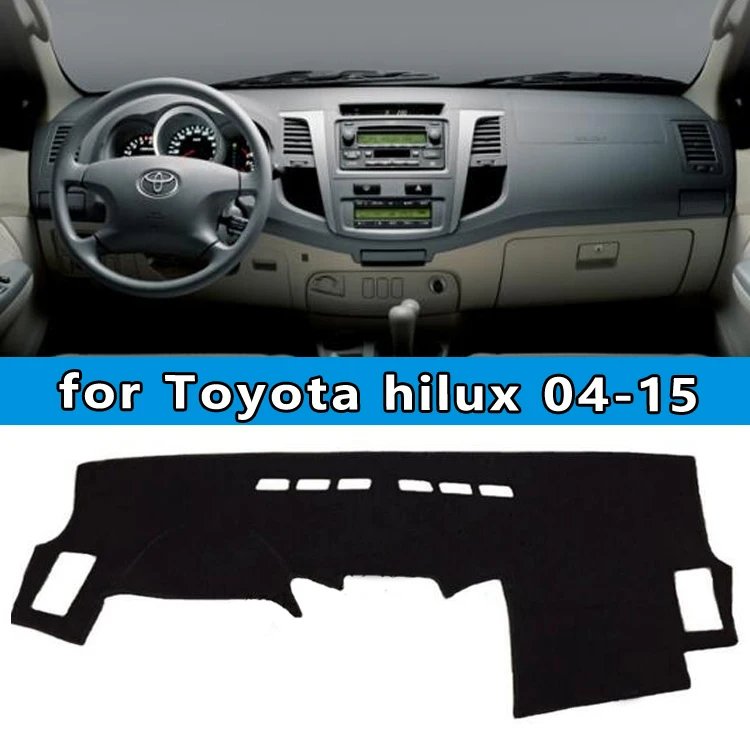 Dashmats автомобиль-Средства для укладки волос приборной панели крышки для toyota hilux sw4 hilux vigo pick up 2004 2005 2006 2007 2008 2009 12 2013