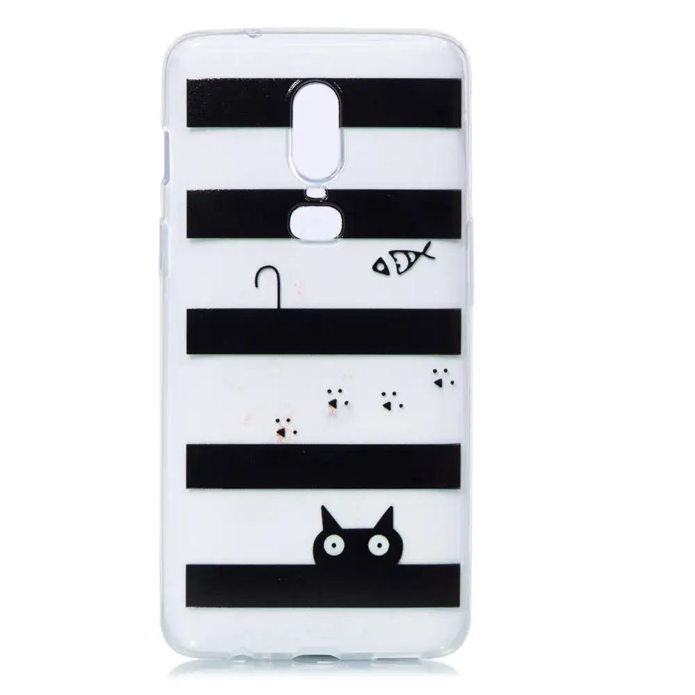 Cartoon Phone Cases For OnePlus 6 Global 64GB 128GB 256GB Covers A6003 A6000 6th Mens Womans Strong Protector |
