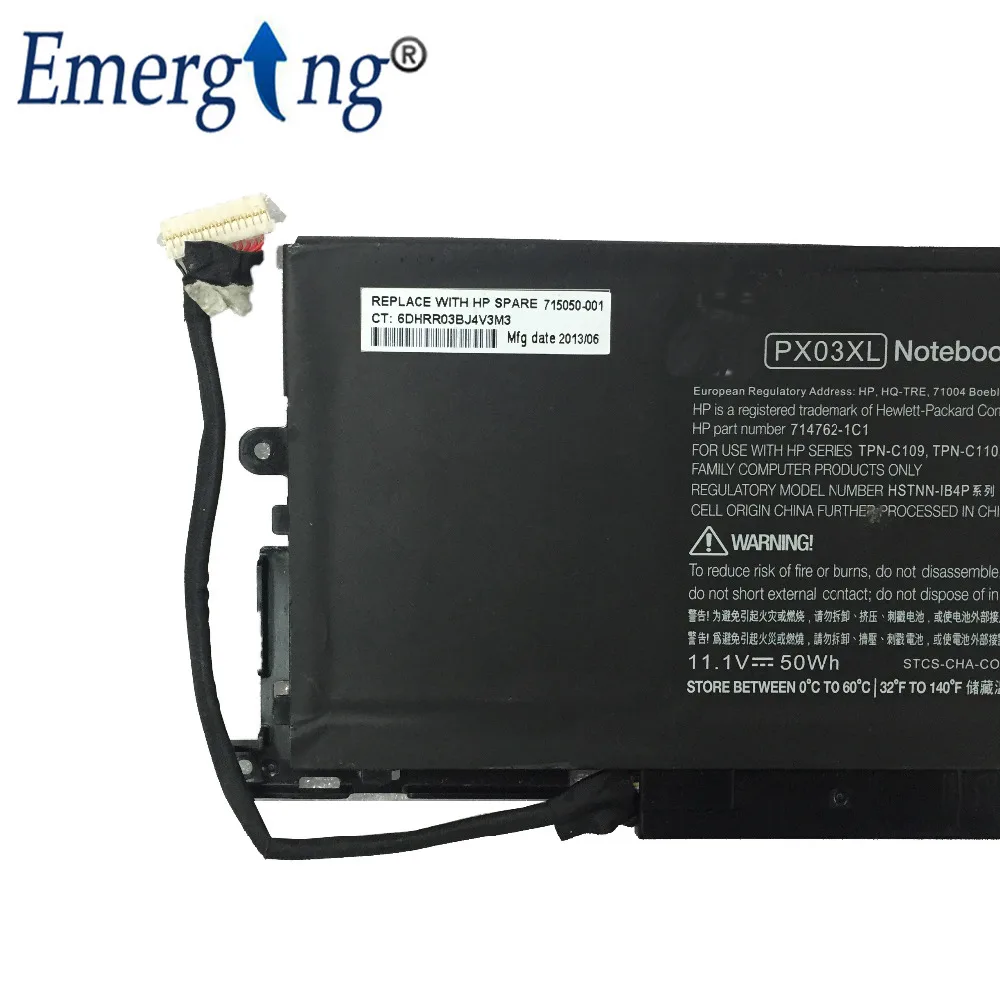 11.1V 50WH New Original Laptop Battery for HP TPN C109/C110/C111 PX03XL HSTNN-LB4P | Компьютеры и офис