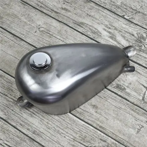 Fuel tank with cap Плоское отверстие Harley стиль ретро мотоцикл эмбрион топливный бак с крышкой Чоппер поплавок - Цвет: Fuel tank with cap