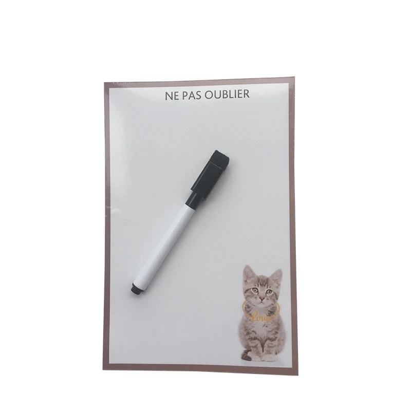 Милые кошки и собаки серии напечатаны сухой Стирайте Гибкие Магнитные