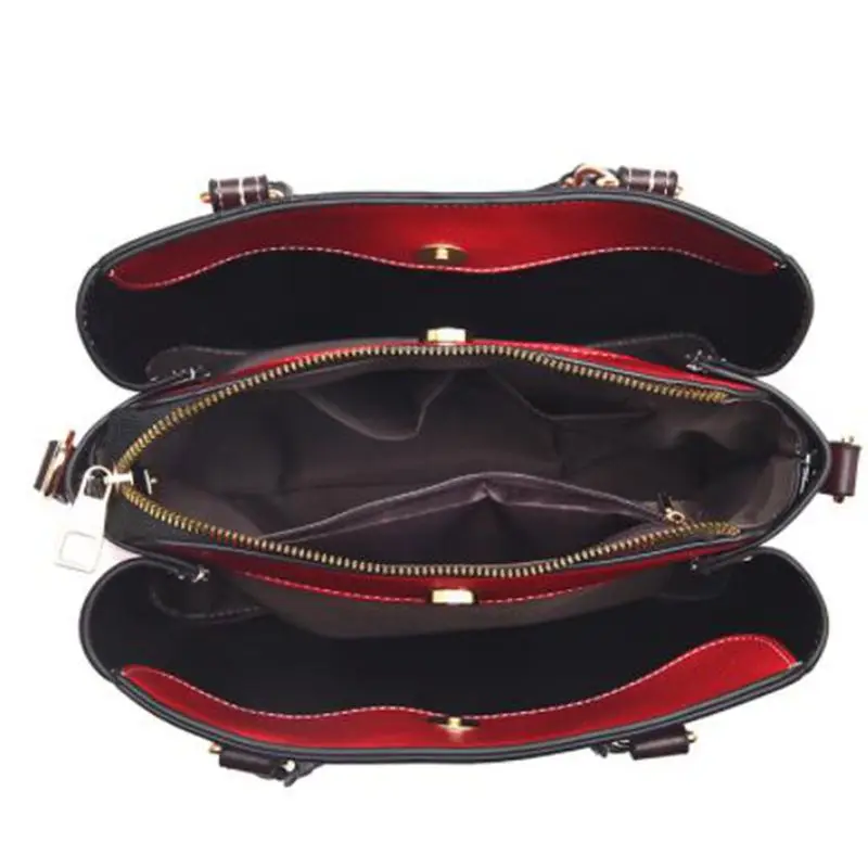 

Bags Women's Red Shoulder Bags For Women 3 Space PU Leather Handbags Lady Small Bag 2020 China Brands FC-120