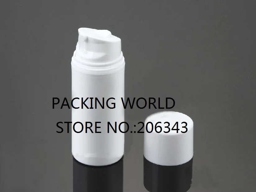 80 мл белая пластиковая безвоздушная бутылка крышка для сыворотки/тонального