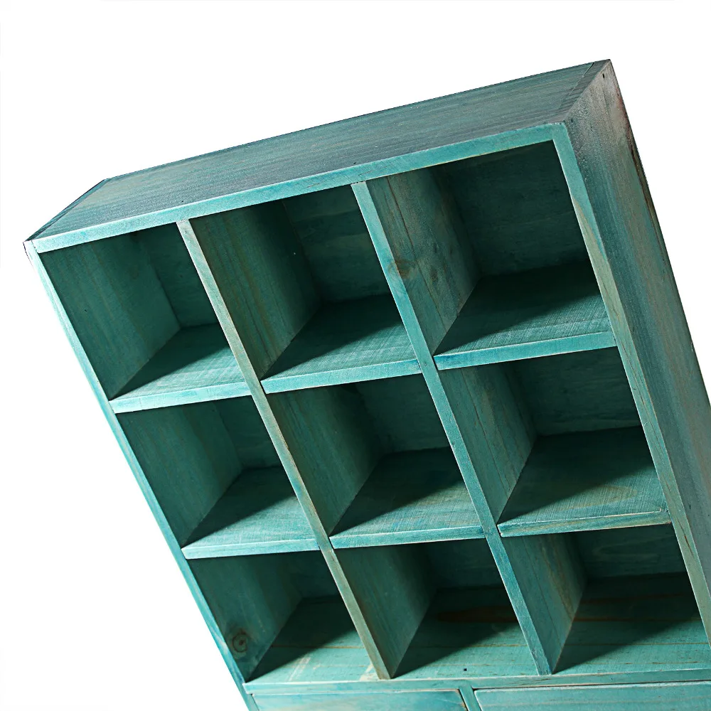 Деревянный Настольный ящик для хранения 11 сеток сделай сам косметический Чехол