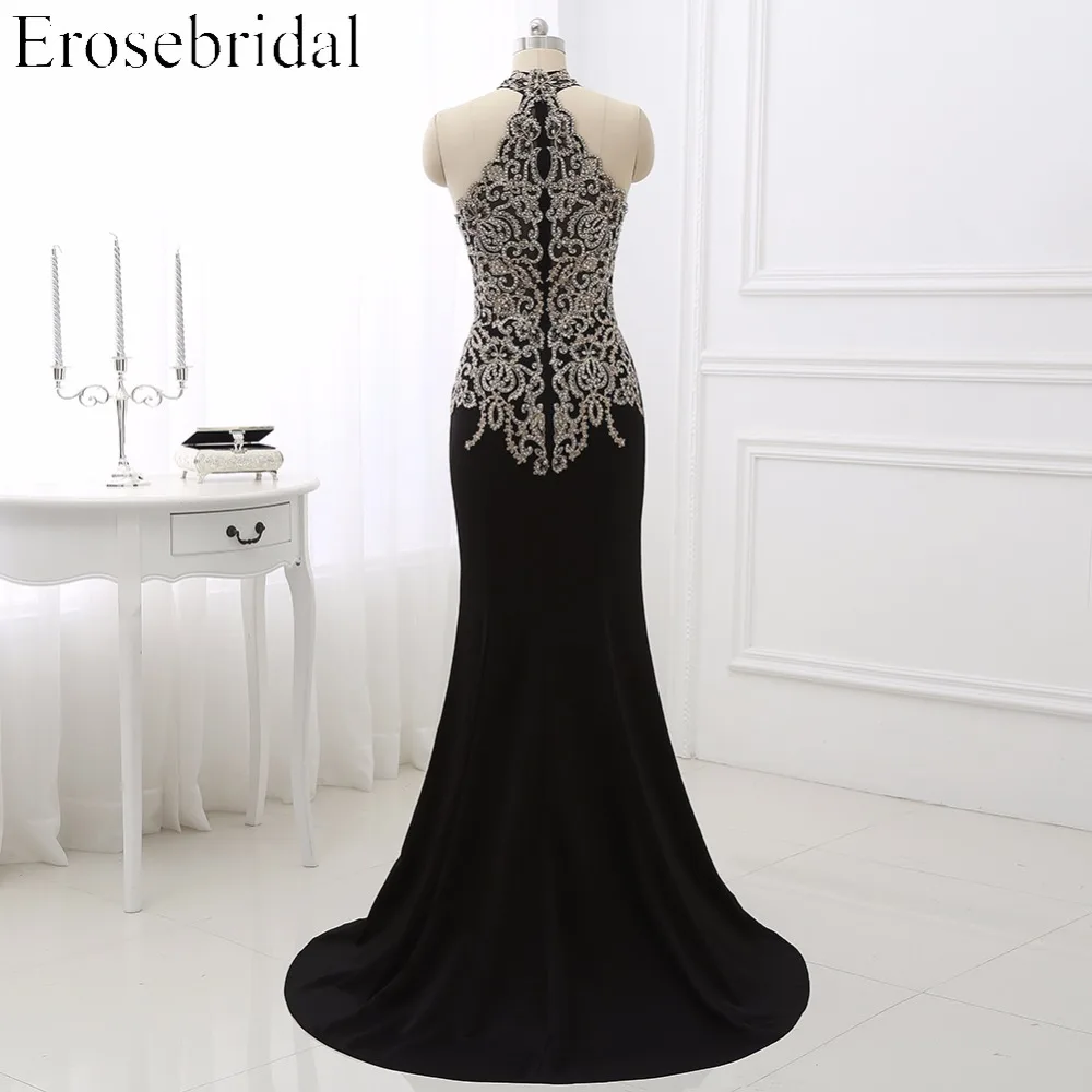 Женское вечернее платье Русалка Erosebridal черные вечерние платья размера плюс с