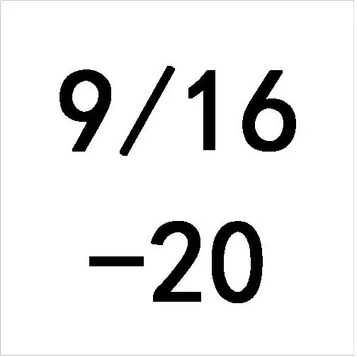 20 UN 9/16-12, 14, 16, 18, 20, 24, 28, 32, 36, 40 UNC UNS UNF UNEF HSS правый ручной кран TPI резьбы инструменты для прессформы обработки 9/16" - Цвет: 20 UN