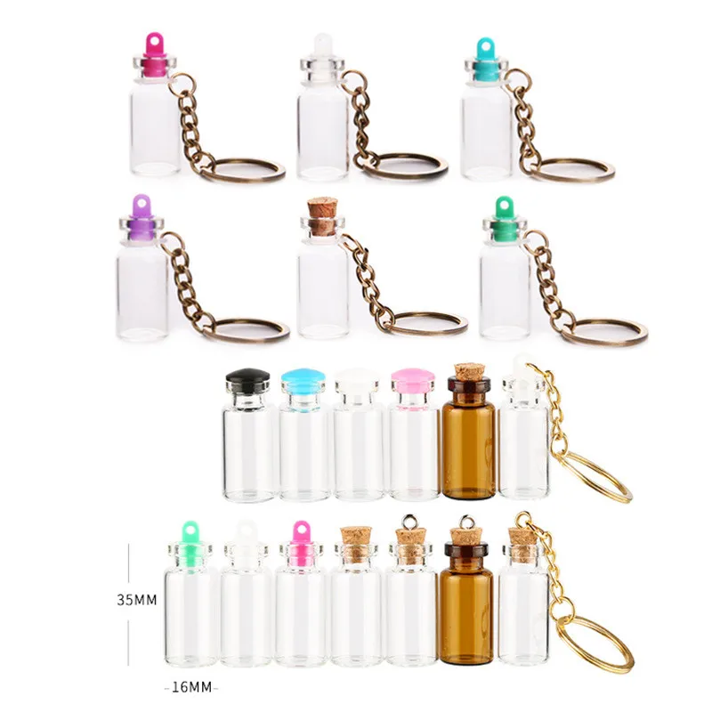 100 шт. 2 мл прозрачная пробковая бутылка мини Мейсон банка сообщения флаконы DIY