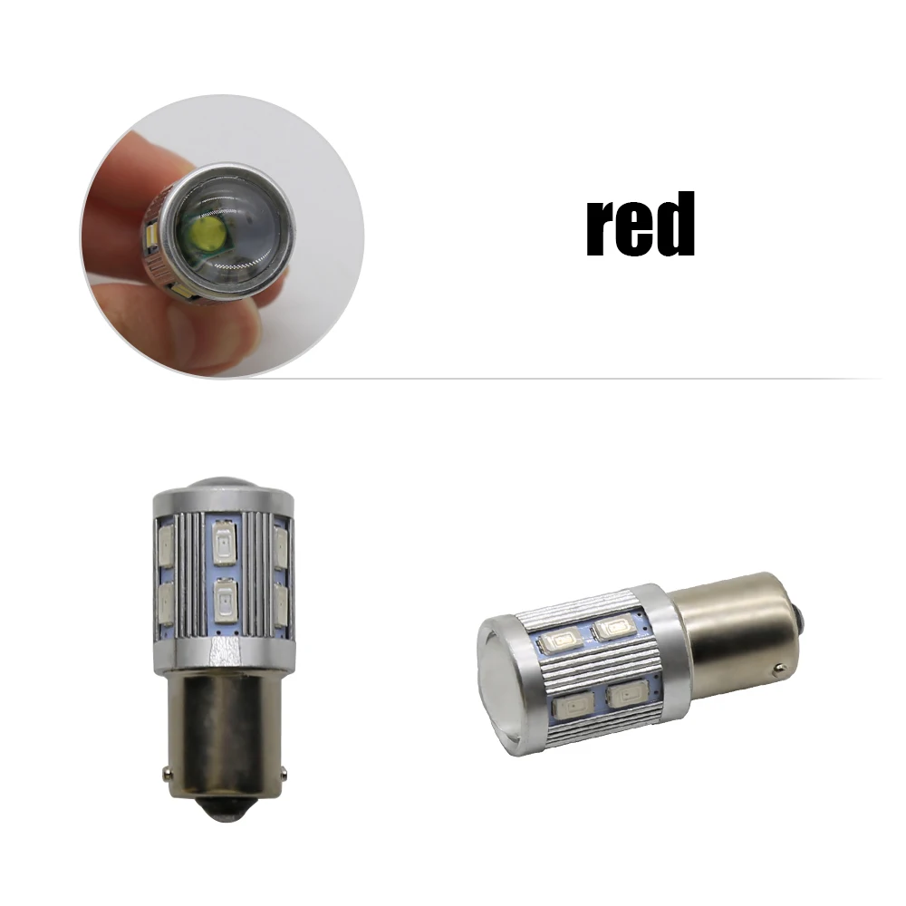 10 шт. 1156 BA15S P21W Автомобильные стоп-сигналы 5630 12SMD 1157 BAY15D светодиодный ные лампы