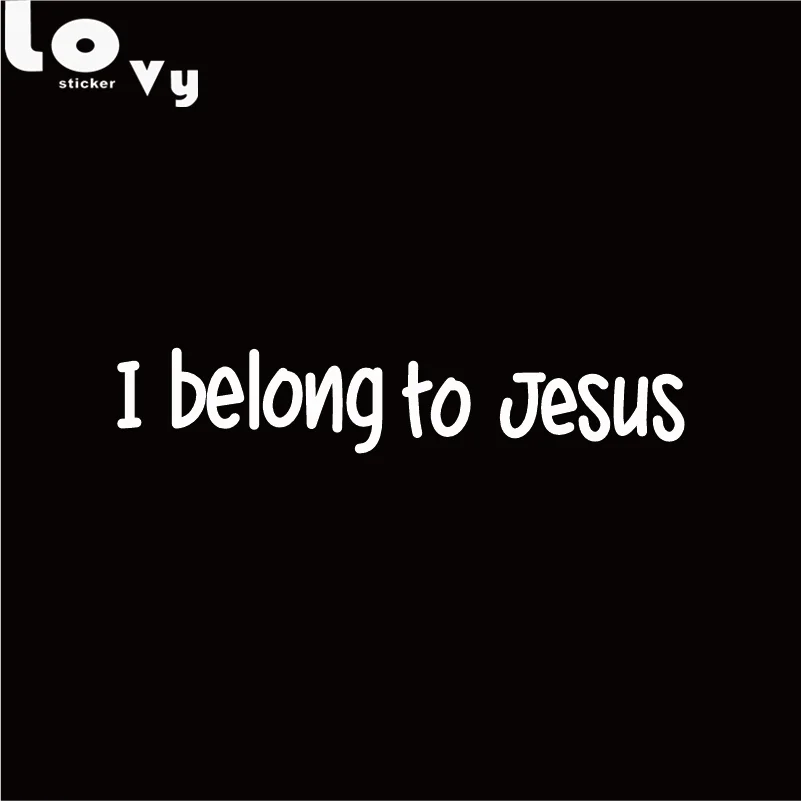 Религиозный Бог вера я принадлежу к Иисусу стикер для автомобиля Виниловая