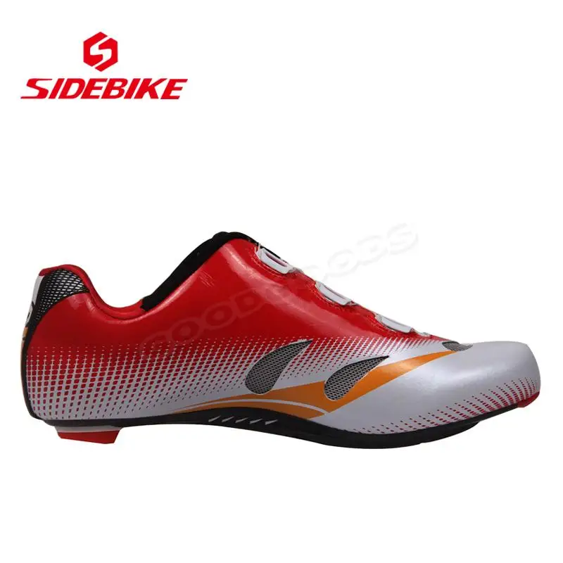 SIDEBIKE профессиональные обувь для велоспорта дорожный велосипед соревновательная обувь дышащая легкое углеродное волокно подошвы самоблокирующаяся обувь