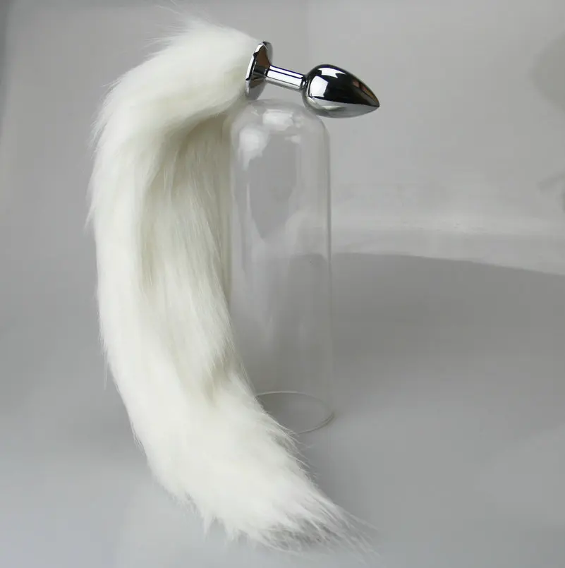 Анальная пробка с лисьим хвостом анальная из стали интимные игрушки для женщин и