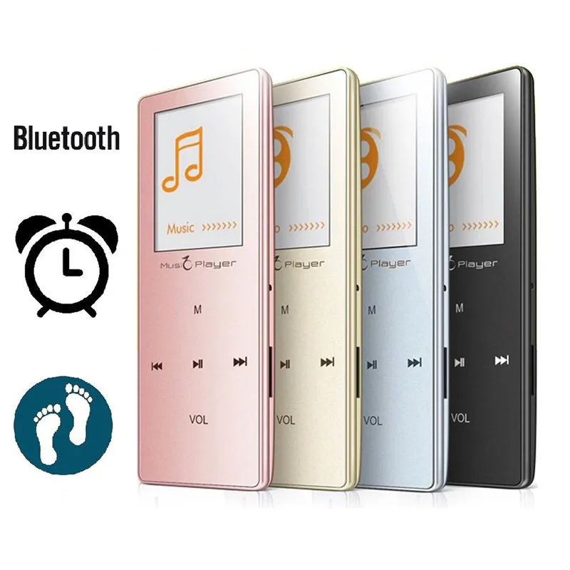 MP3 плеер LEORY X01 с bluetooth Hi-Fi без потерь mp3-плеер 8 ГБ 1 дюйма сенсорный экран поддержка