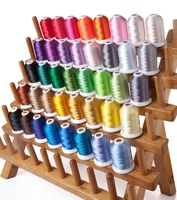 40 brother colorskit polyester embroidery machine thread spools with 10pcs size a bobbins