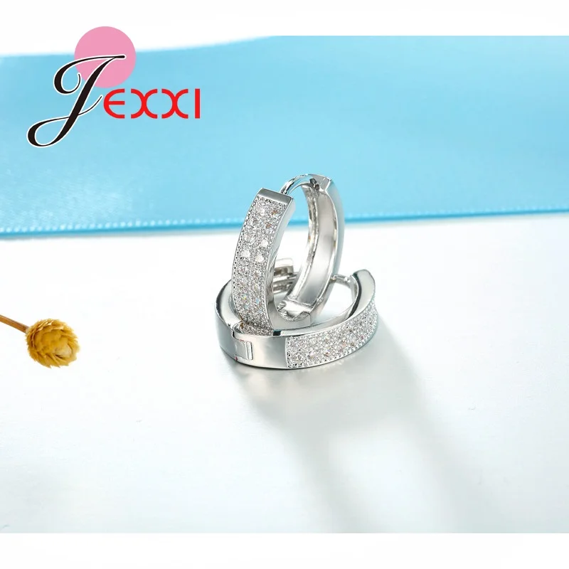 Женские серьги кольца из серебра 925 пробы с фианитом|hoop earrings|earrings silverearrings earring |