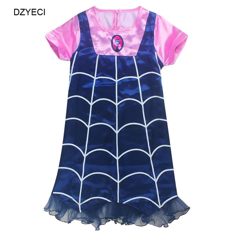 Disfraz Vampirina/костюм для девочек; платье на Хэллоуин; детская маска; повязка на голову; эксклюзивное детское платье; Elza vetement enfant fille; Маскировка