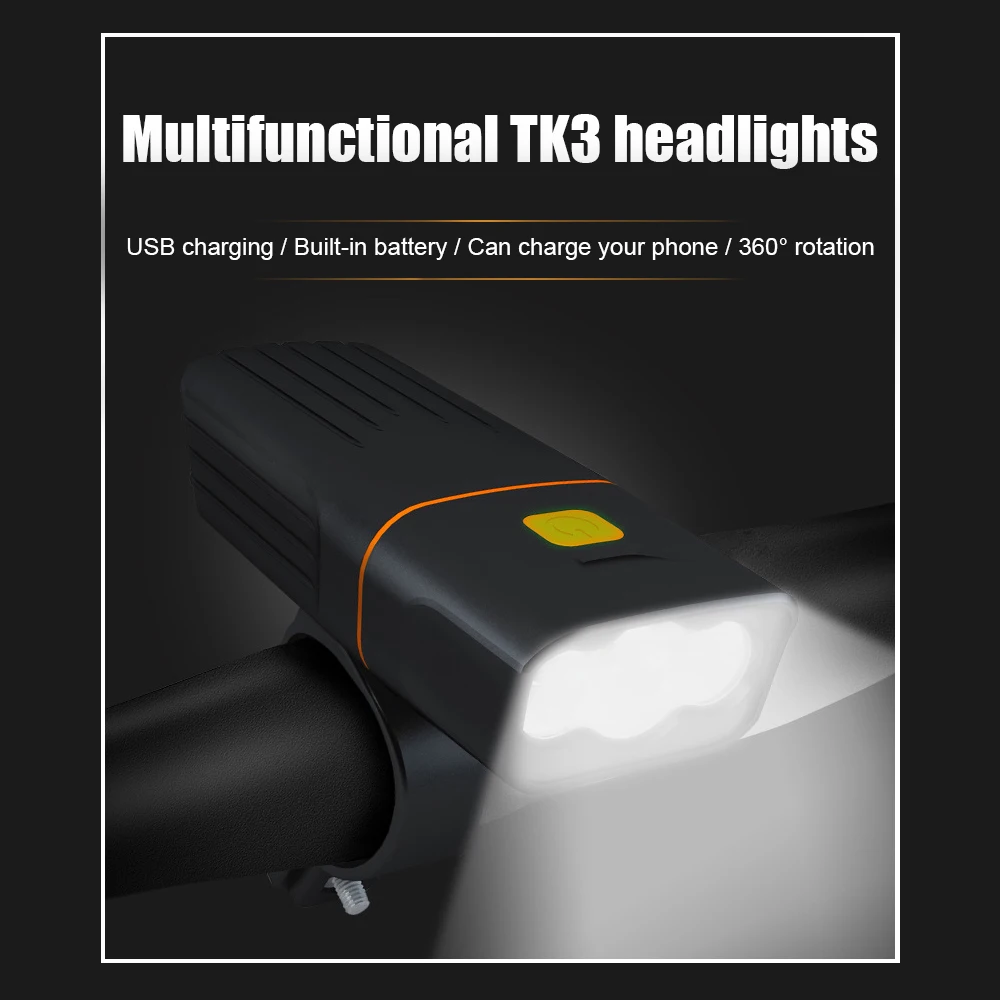 TK3 2400 мАч электрическая мотоциклетная Светодиодная лампа USB/микро Зарядка