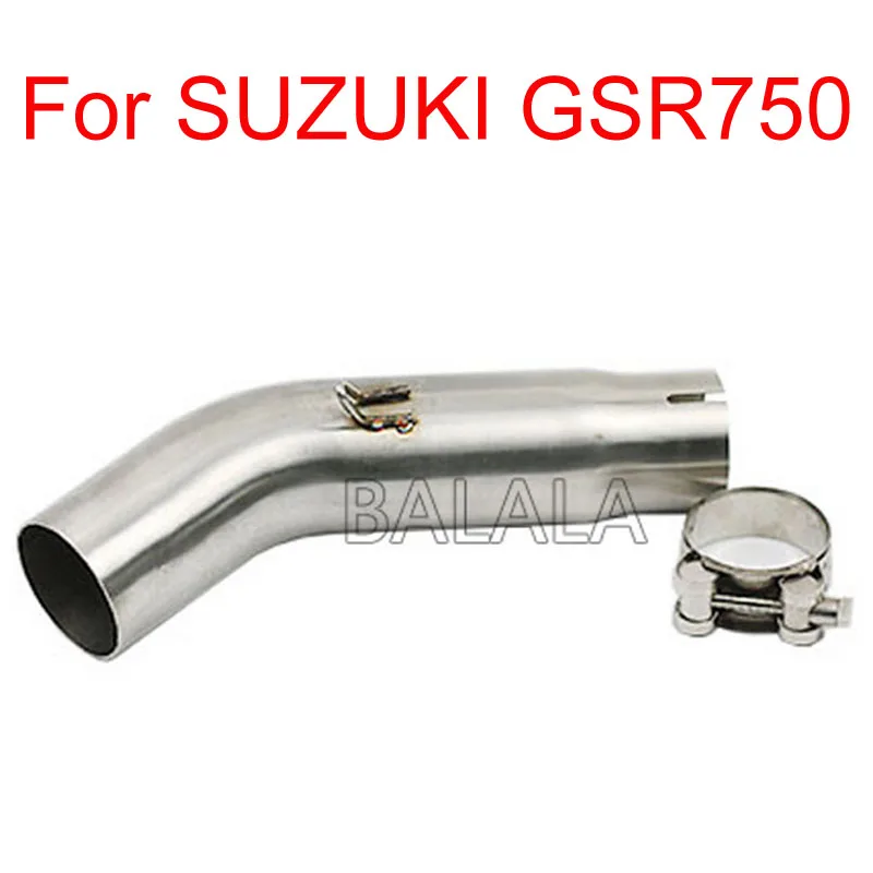 

Motorcycle Exhaust Adapter Middle Link Pipe Connect Muffler Slip-on Stainless Steel Tube For SUZUKI GSR750