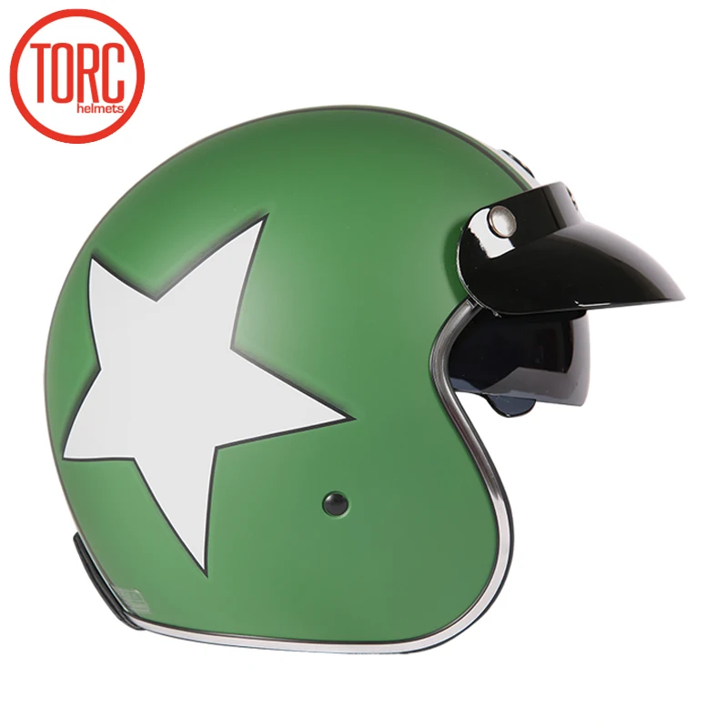 Новое поступление Torc 3/4 с открытым лицом винтажный шлем scotter jet moto rcycle Ретро шлемы