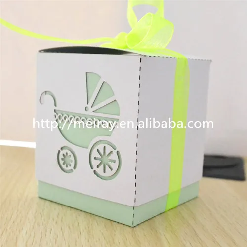 

50pcs laser cut baby shower party favors,baby shower party supplies cupcake box