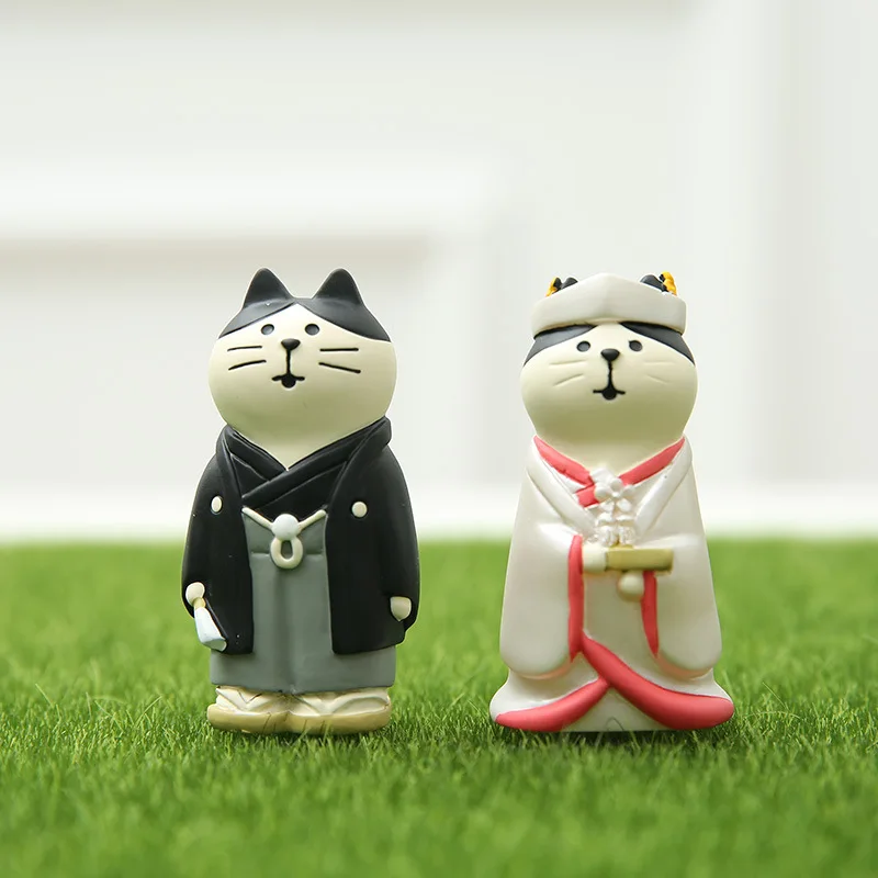 2 шт. декоративная фигурка кошки для свадьбы|Статуэтки и миниатюры| |