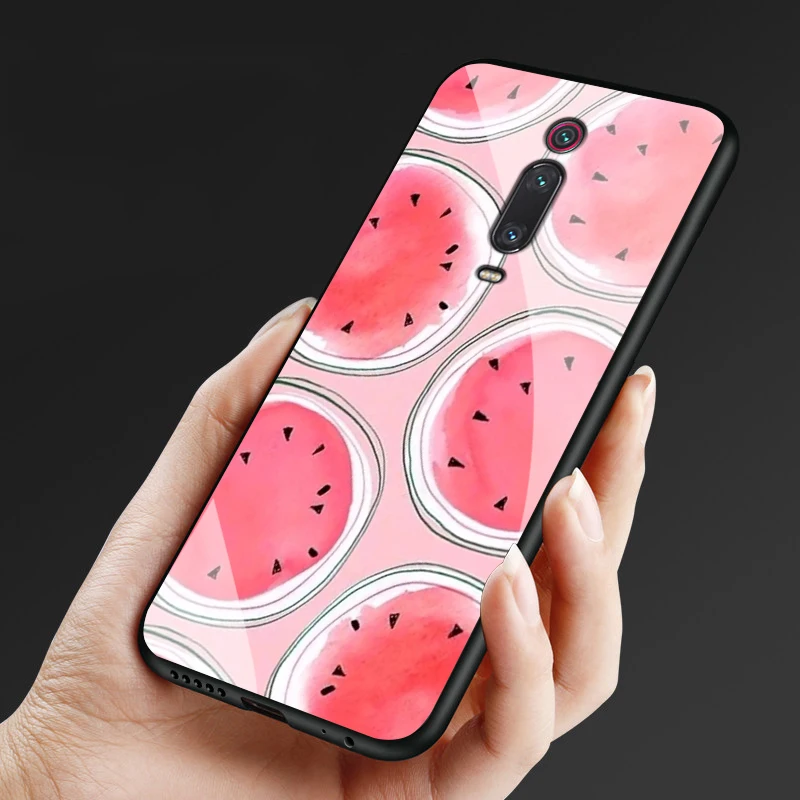 Чехол-накладка для Xiaomi mi 9 T Pro MI9T Mi9 из поликарбоната стеклянный черный ТПУ бампер