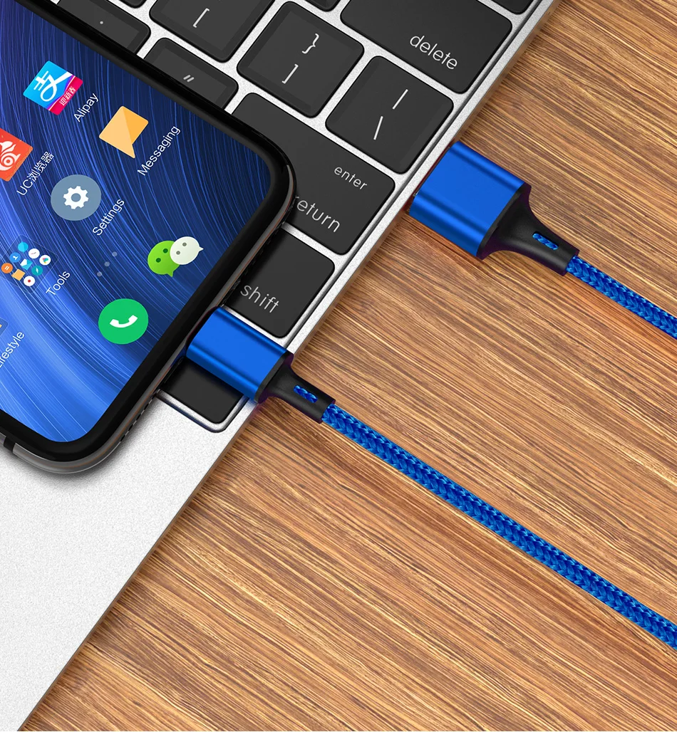 KISSCASE 2,4 A быстрая зарядка Micro USB кабель для samsung Xiaomi huawei нейлоновая оплетка Дата USB кабель Таблица 1 м нейлоновый шнур Кабели