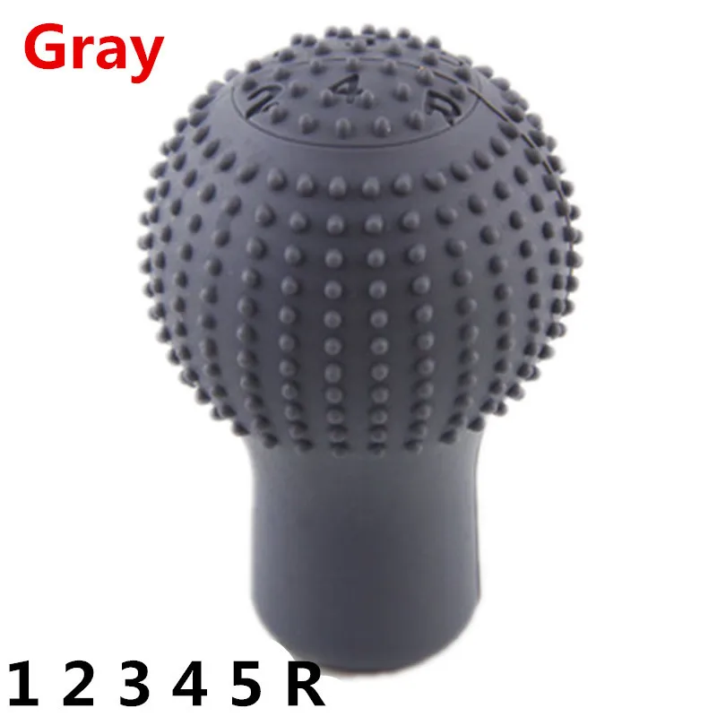 Gray 5 Speed Универсальный рычаг переключения передач SD Противоскользящий мягкий силиконовый грузовик автомобильный рычаг переключения передач Кнопка Ручного Тормоза защитный чехол ручка Крышка - Название цвета: Gray 5 Speed