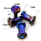 1 шт. зажим XM18 ручка шпиндель винт заклепка титановый сплав жареный синий DIY складной нож Инструменты