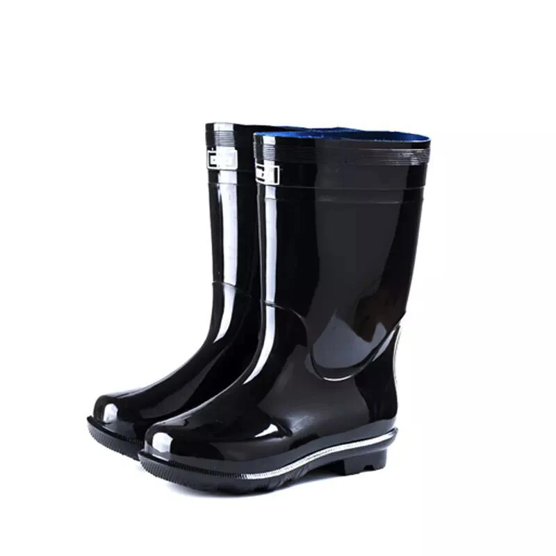 Сапоги женские резиновые до колена длинные водонепроницаемые с круглым носком 32