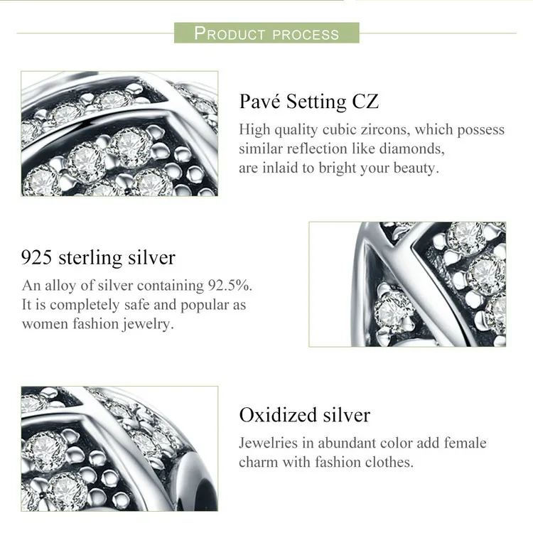 MOWIMO 925 пробы Серебряный музыкальный круглый CZ шарик талисманы подходят Pandora браслет кулон ювелирных изделий BKC608