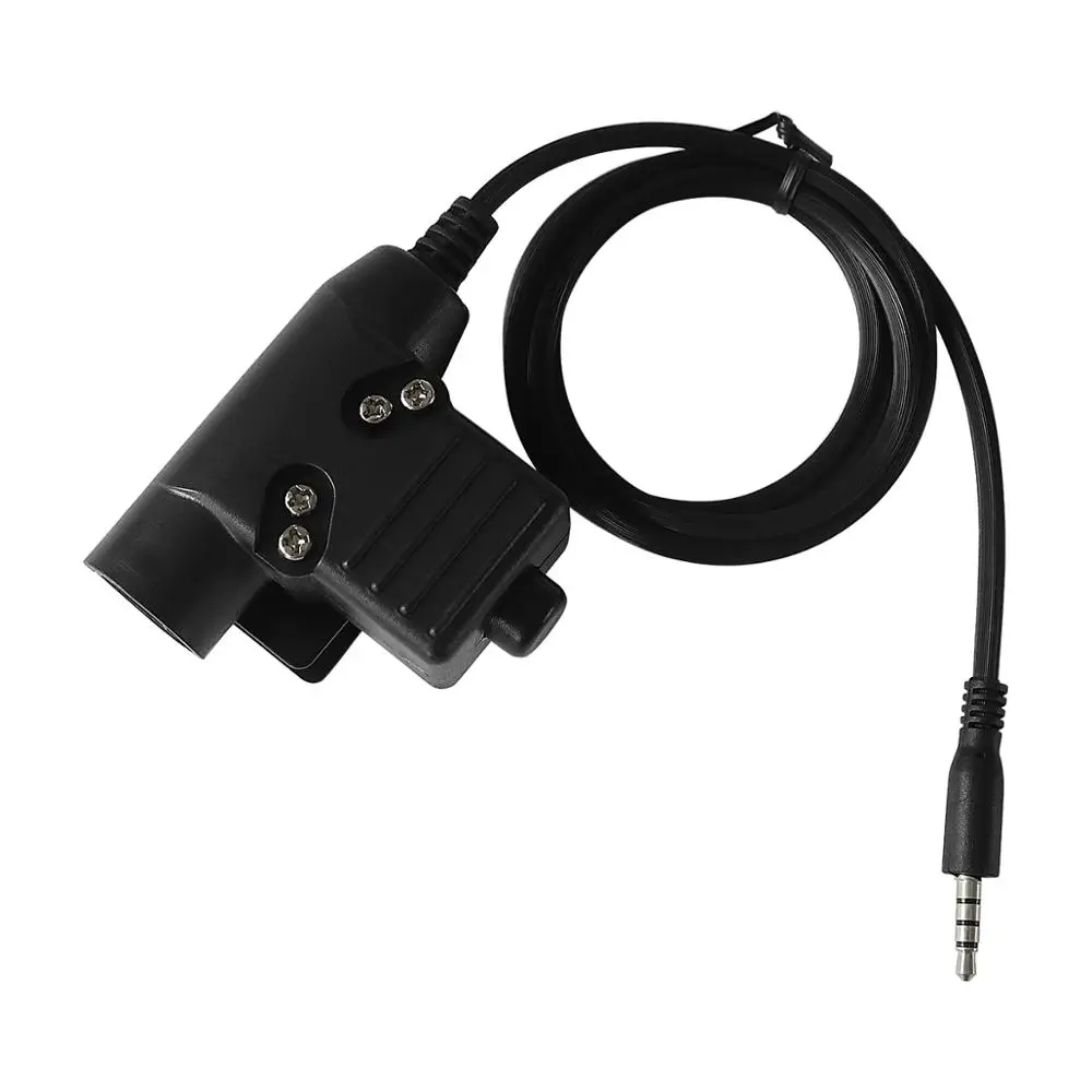 U94 PTT вилка для KENWOOD / ICOM Mobile MIDLAND Motorola Talkabout 1 PIN 2PIN тактическая гарнитура военный