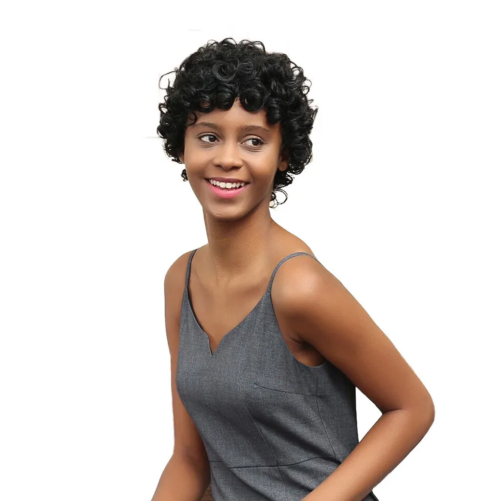 Hair wigs for women Fashion Sexy Short Curly Ladies Wig Synthetic Costume Rose net cosplay Party girls dropshipping 2019 HOT | Красота и