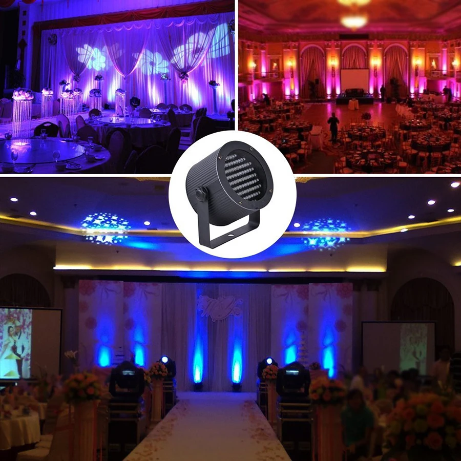

Portable 86 LED RGB Party Stage Lights DMX-512 Stage Lighting effect Laser Projector Par Lights for Party Disco Show Pub KTV Dj